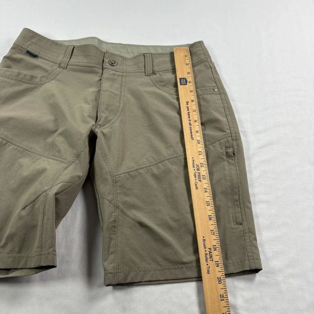 Kuhl Silencr Shorts Mens 34 Brown Ripstop Cargo Stretch Outdoor Hiking Trail